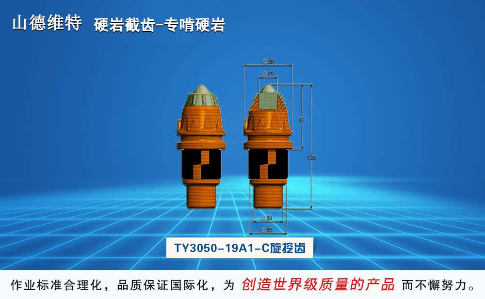 ty3050-19a1-c泥沙型旋挖齒